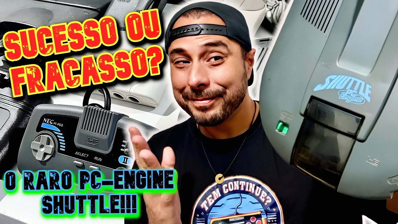 PC-ENGINE SHUTTLE: O Console RARO Que Quase Ningu&eacute;m Te Mostra! Vale a Pena?