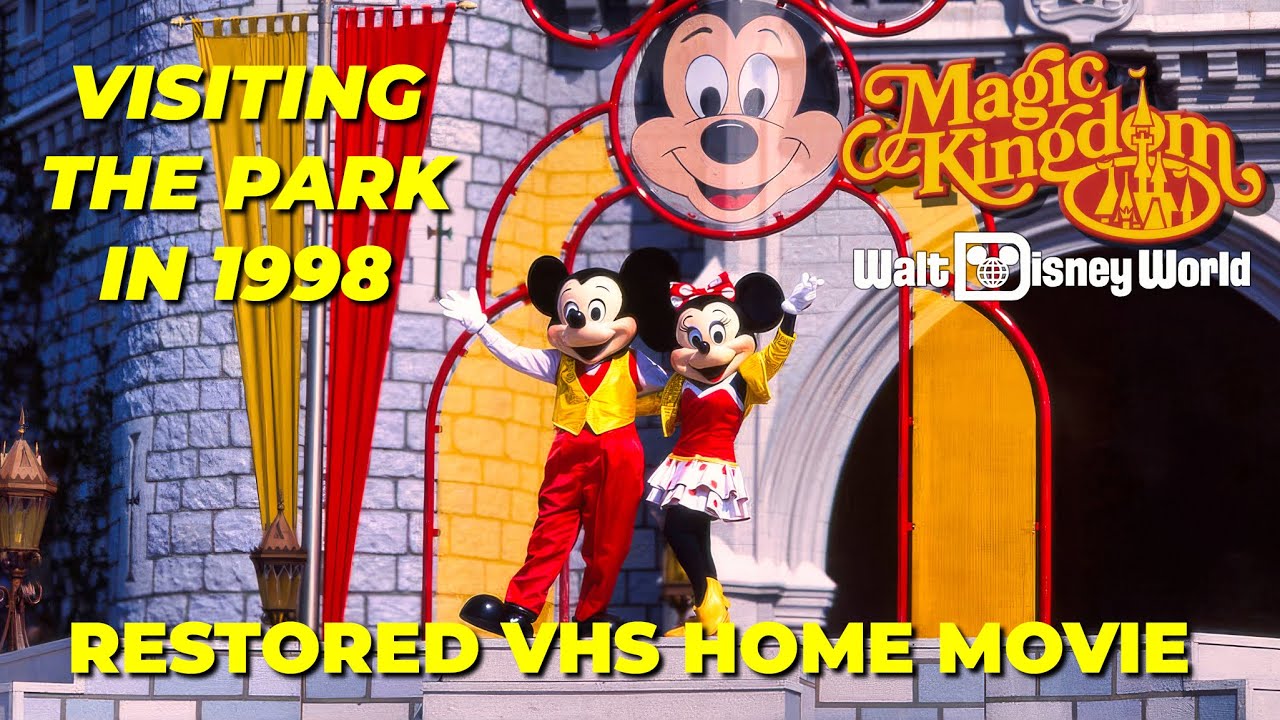Restored VHS Home Movie: Visiting Magic Kingdom Disney World in 1998