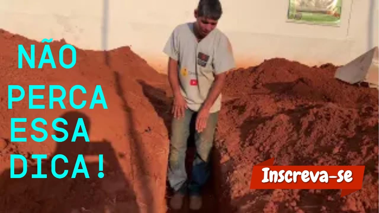 Como fazer valas em terreno com declive ou aclive? #pedreiroraiz #constru&ccedil;&atilde;o#obra#youtuber