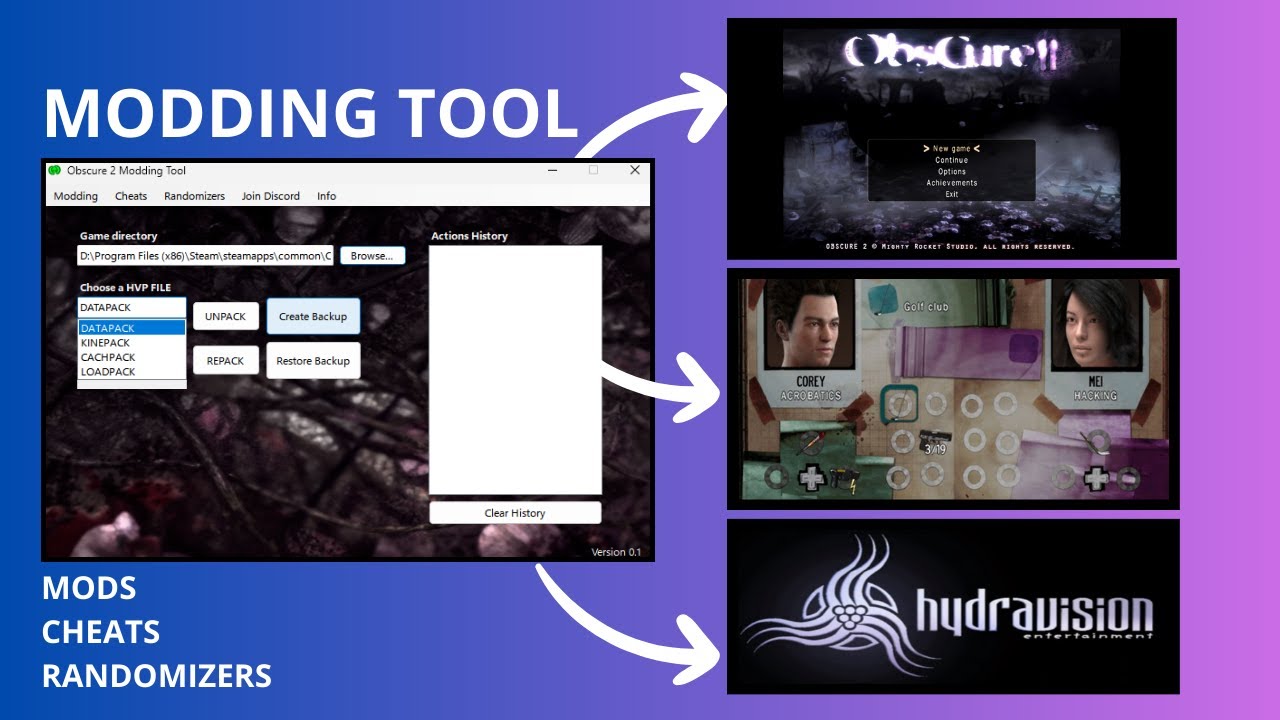 Obscure 2 Easy Modding Tool [RELEASE]