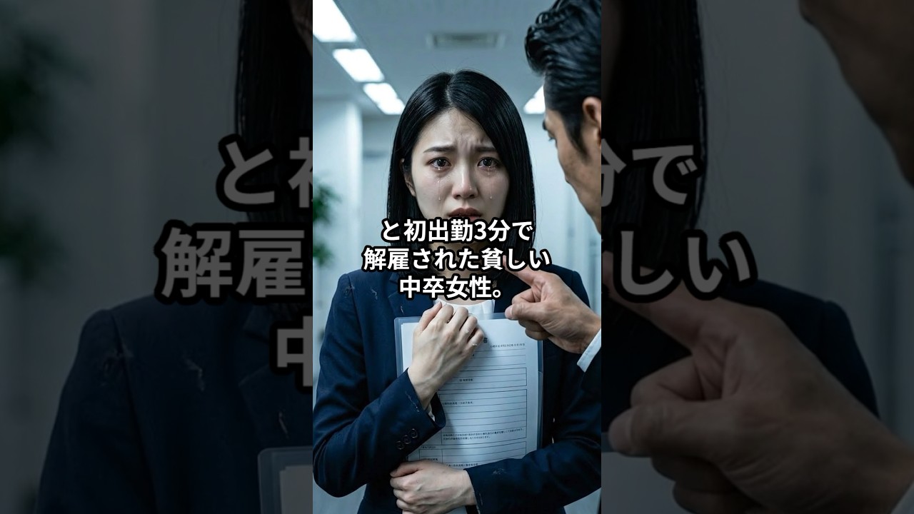初出勤3分で解雇された中卒女性。翌日3兆円の契約が消滅し会社が崩壊した #スカッとする話 #ドラマ #シニア #社長
