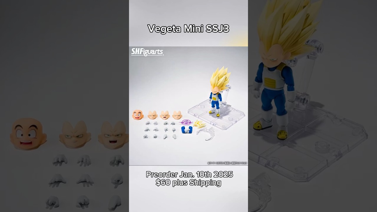 Premium Bandai Vegeta Mini Super Saiyan 3 for Preorder at Pbandai website!