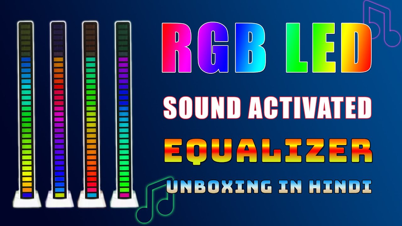 RGB Led Equalizer | Sound Activated LED Light Bar Unboxing [Hindi]