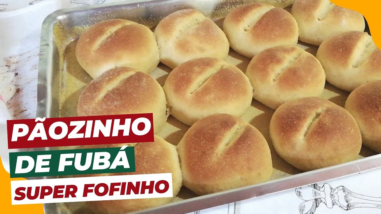 PÃOZINHO DE FUBÁ/FARINHA DE MILHO SUPER FOFINHO