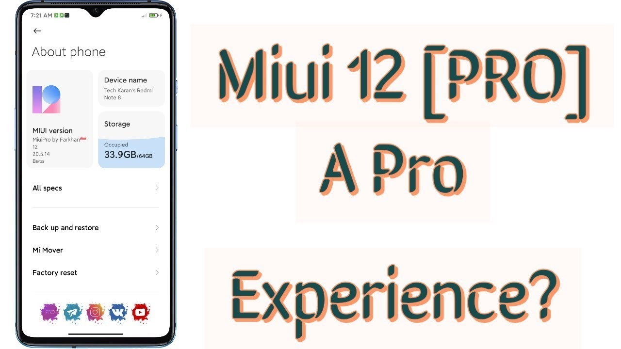 Miui PRO ROM - ft. Many Devices | Another Interesting MIUI 12 Custom ROM 😍🔥