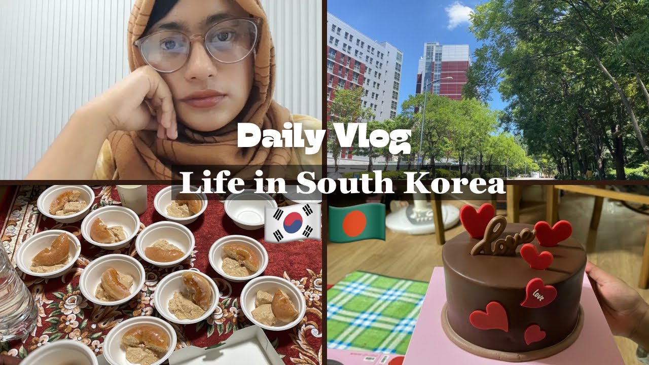 🇧🇩🇰🇷 Living in Korea|Lab work|BD community Get Together| VLOG 