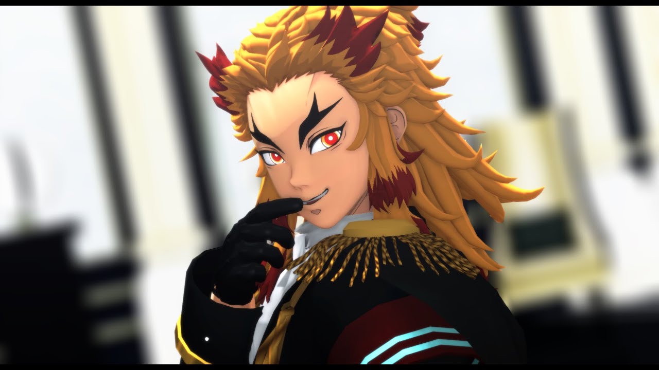 【鬼滅のMMD】PASSION【煉獄杏寿郎】【1080p】※非公式お着換え(無帽)