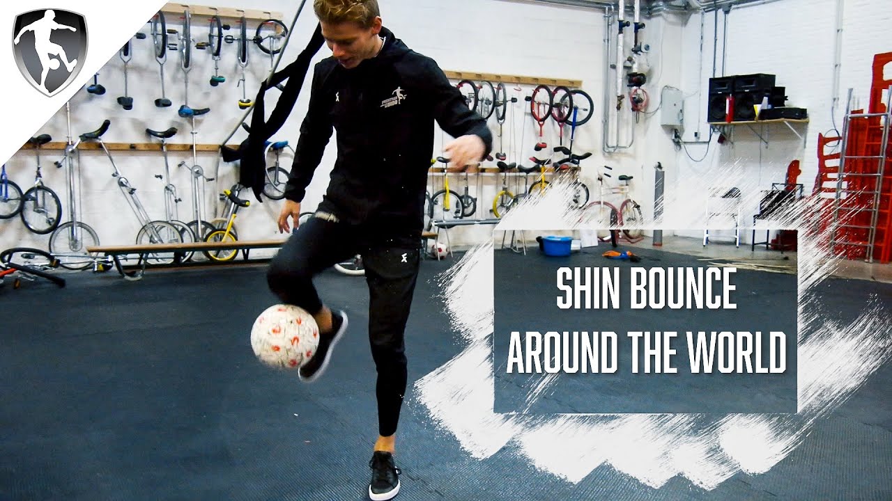 Leer Freestyle Voetbal - Shin Bounce Around the World