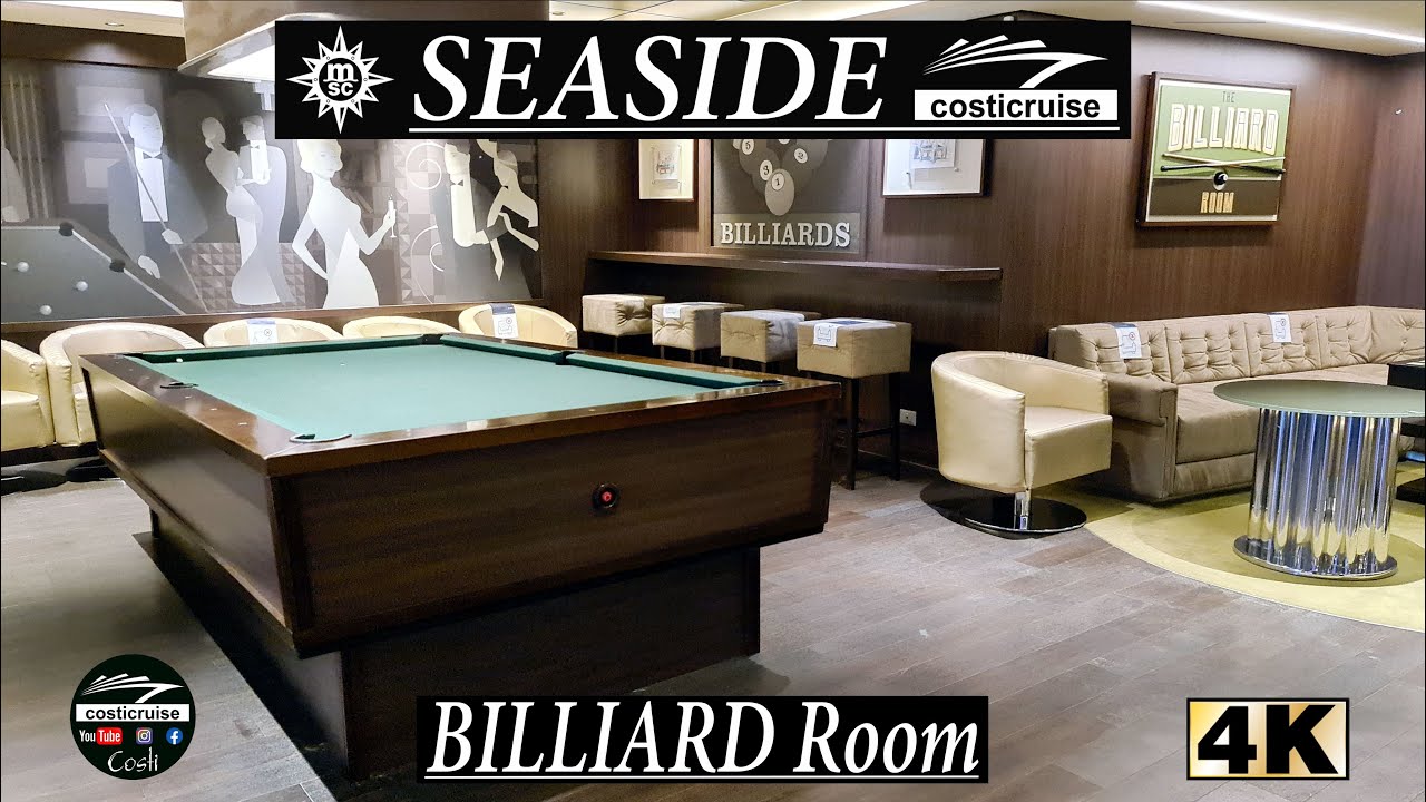 COSTICRUISE & MSC SEASIDE Billiard Room By Costi