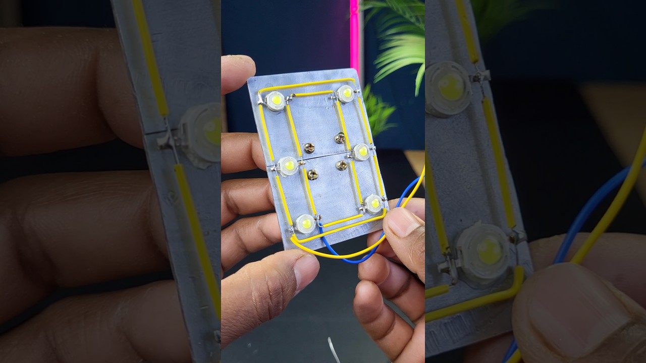 DIY Rechargeable Emergency Light using 6&times; 1W LEDs | #shorts #altium365 #LEDLight  #ashwinprojects