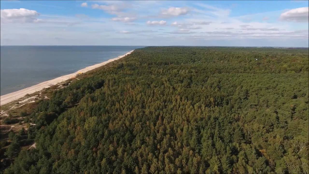 Baltic Sea Coast in Lithuania - Drone aerial video