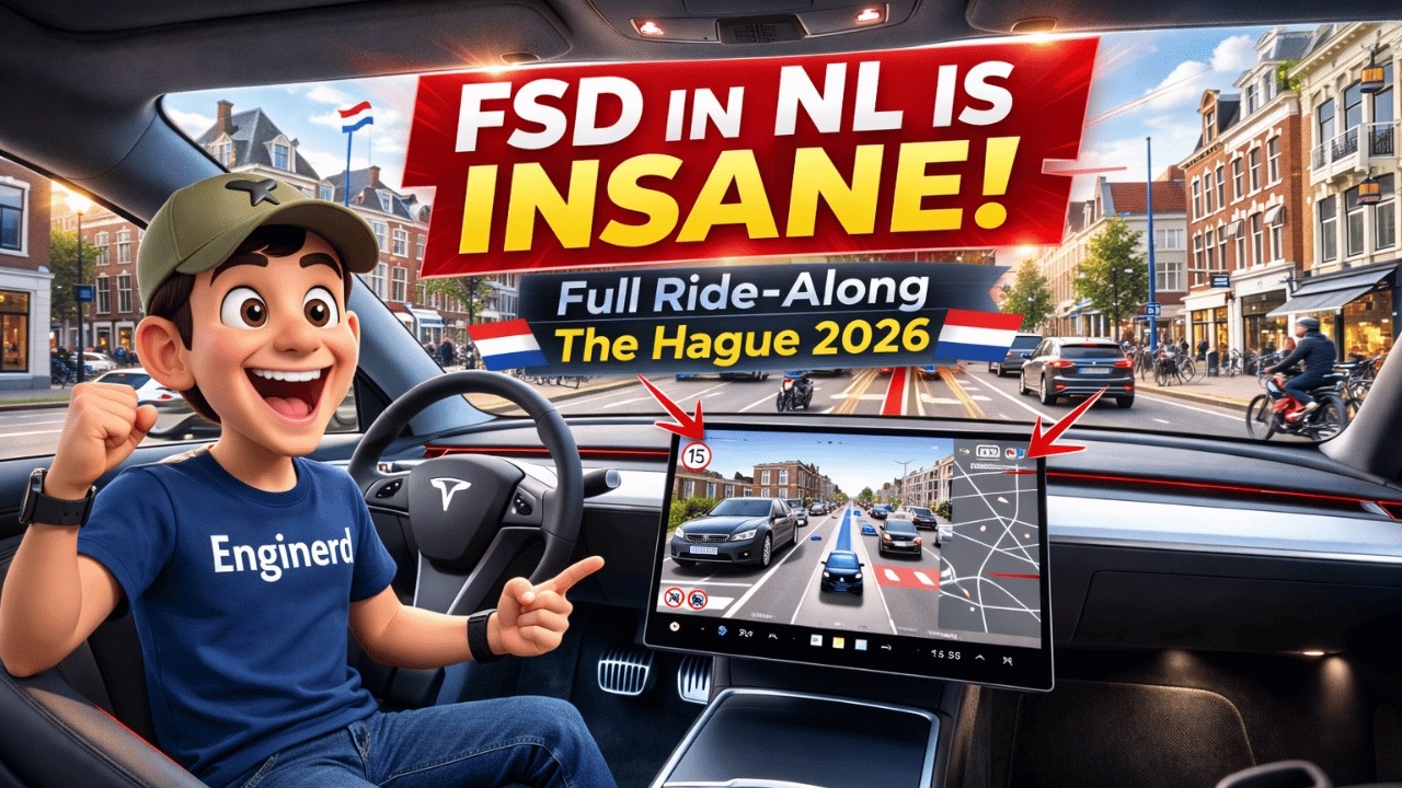 Tesla FSD Ride-Along The Hague Netherlands – Full Real Drive 2026