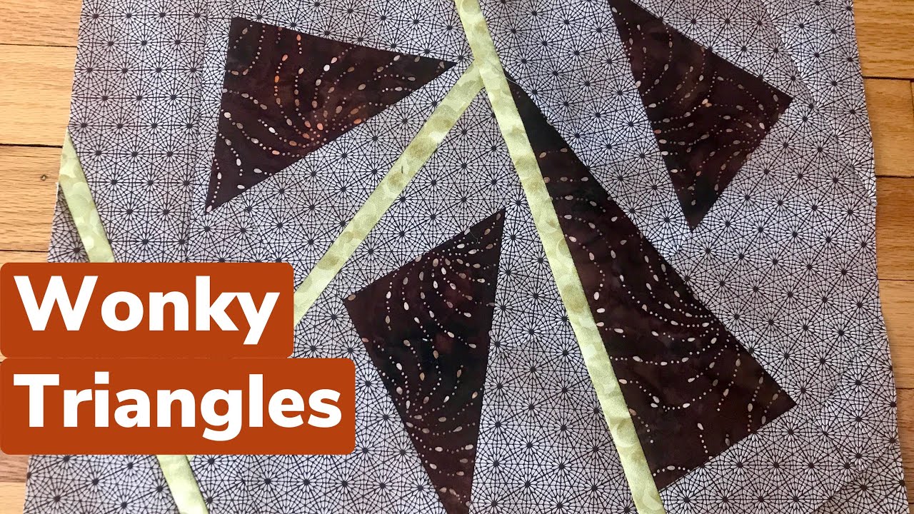 Wonky Triangle Scrap Blocks