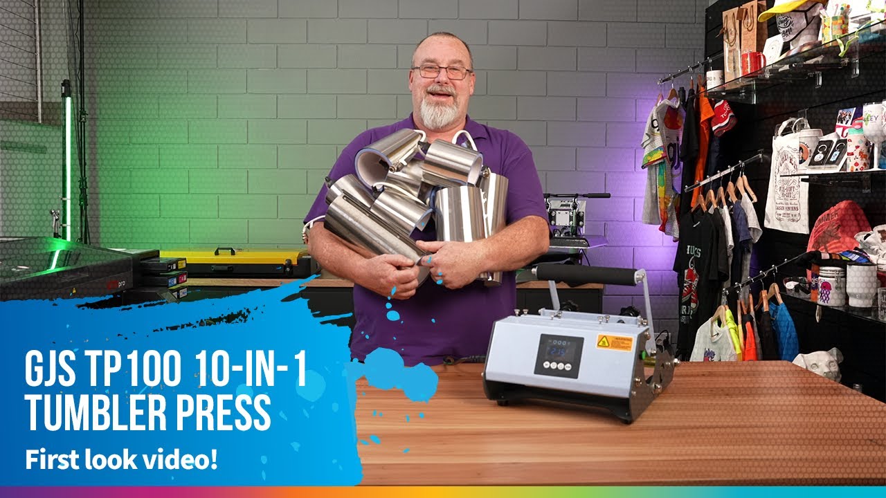 GJS TP100 Elite Pro 10-in-1 tumbler press