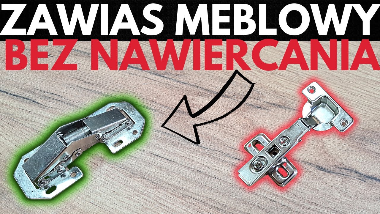 Zawiasy meblowe bez wiercenia🤔 zawias tłoczkowy meblowy 🔨