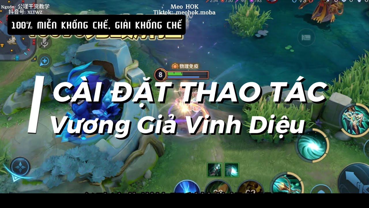Hướng dẫn cài đặt thao tác trong Vương Giả Vinh Diệu mùa 42