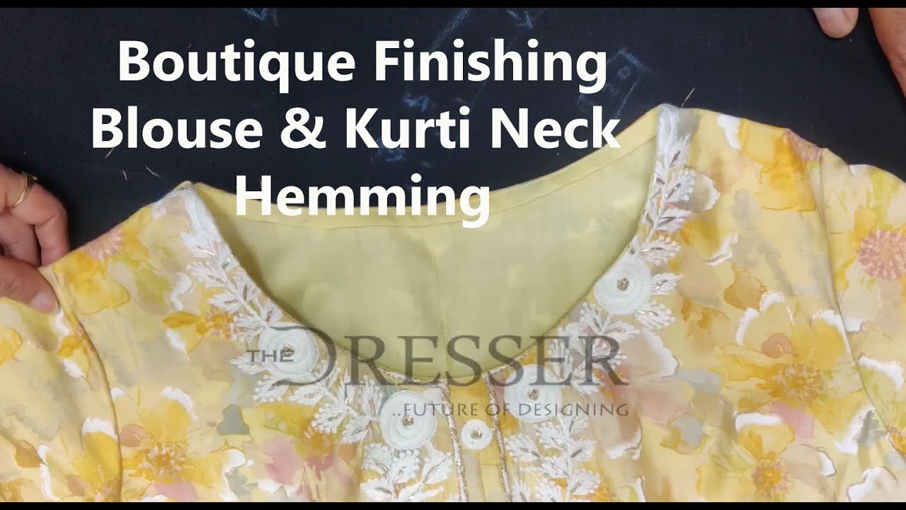 neck hemming boutique style, turpai karna, Bangalore  