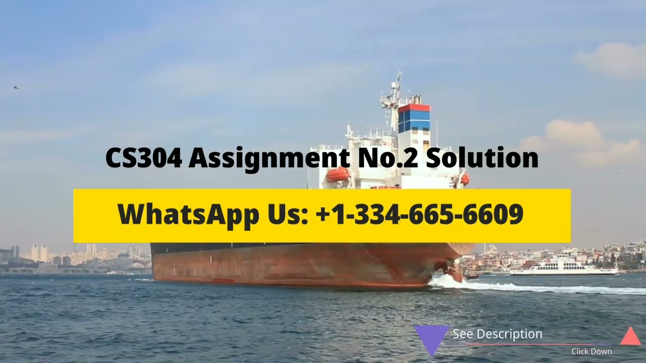 CS304 Assignment No. 2 Solution Fall 2022 - 2023