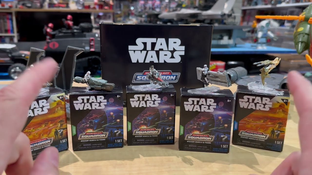 Распаковка скрытых коробок Star Wars Micro Galaxy Squadron