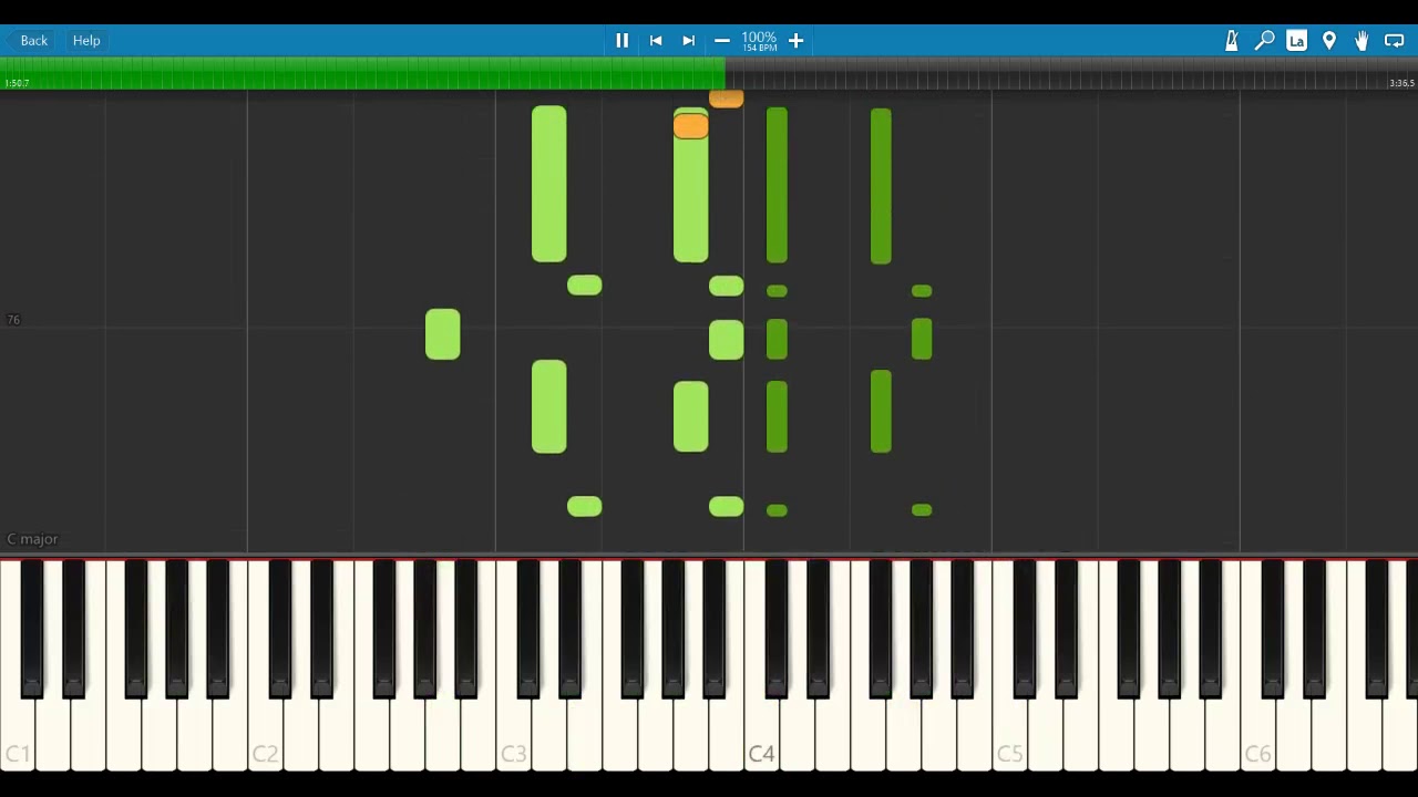 By The Sea - Sweeney Todd, The Demon Barber of Fleet Street [Synthesia Piano Tutorial]