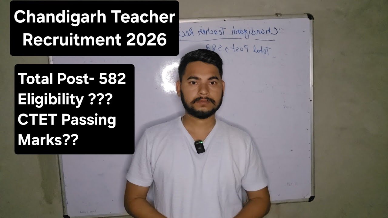 Chandigarh Teacher Recruitment 2026 Complete Detail