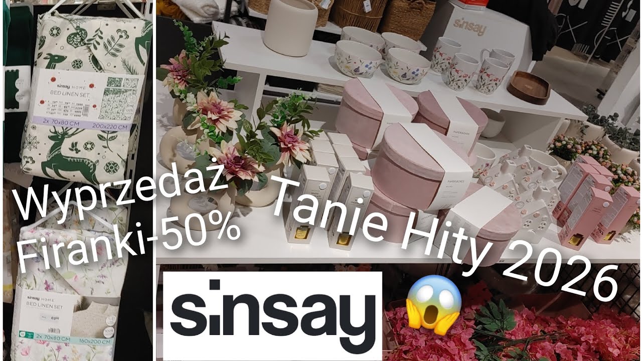 SINSAY😱TANIE  FIRANKI  -50% OBŁĘD CO NOWEGO ZOBACZCIE SAMI😉