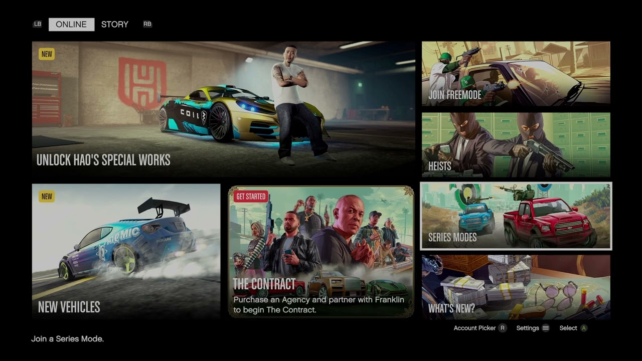 GTA 5 E&E New Start Screen