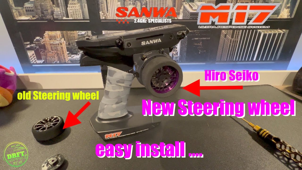 Sanwa M17 new Hiro Seiko Aluminium Steering wheel
