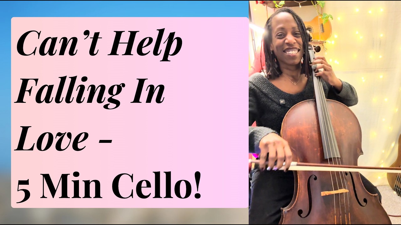 Can't Help Falling In Love - Easy Cello Cover Tutorial (Elvis/Crazy Rich Asians!)