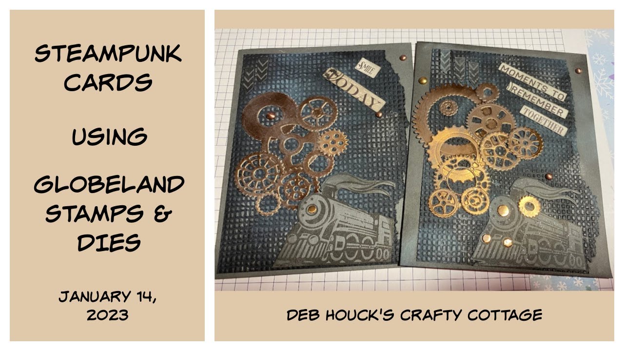 Make a Steampunk Card with Me using Globeland products (Video 2)
