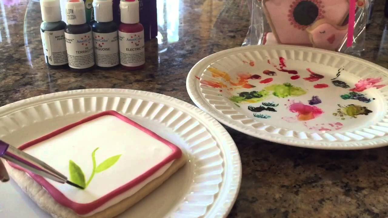 Painting on Cookies!