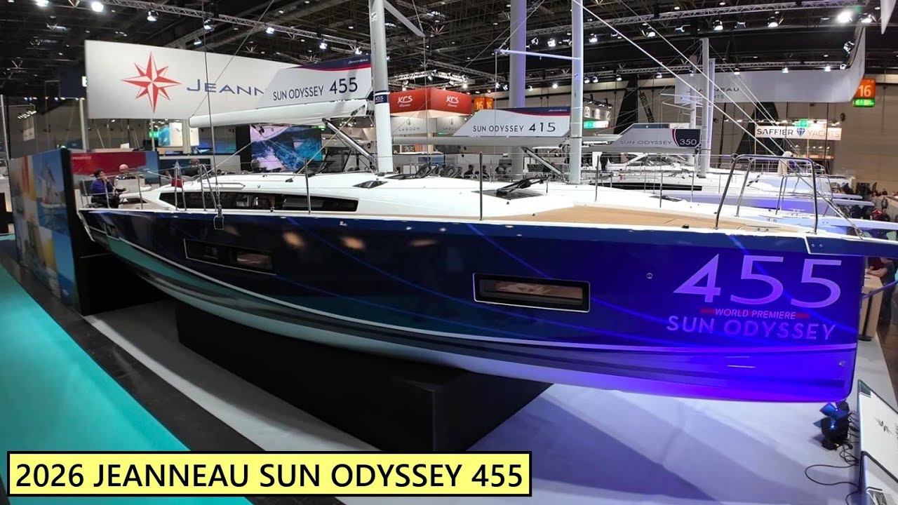 Потрясающая парусная яхта Jeanneau Sun Odyssey 455 2026 года выпуска.