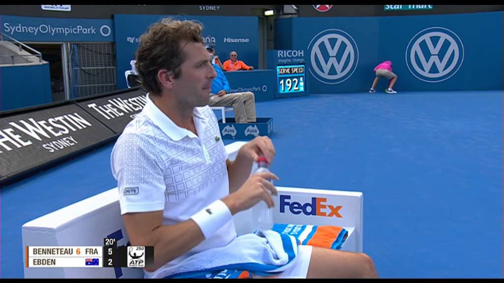 Julien BENNETEAU (FRA) vs Matthew EBDEN (AUS) FULL MATCH Apia International Sydney 2014