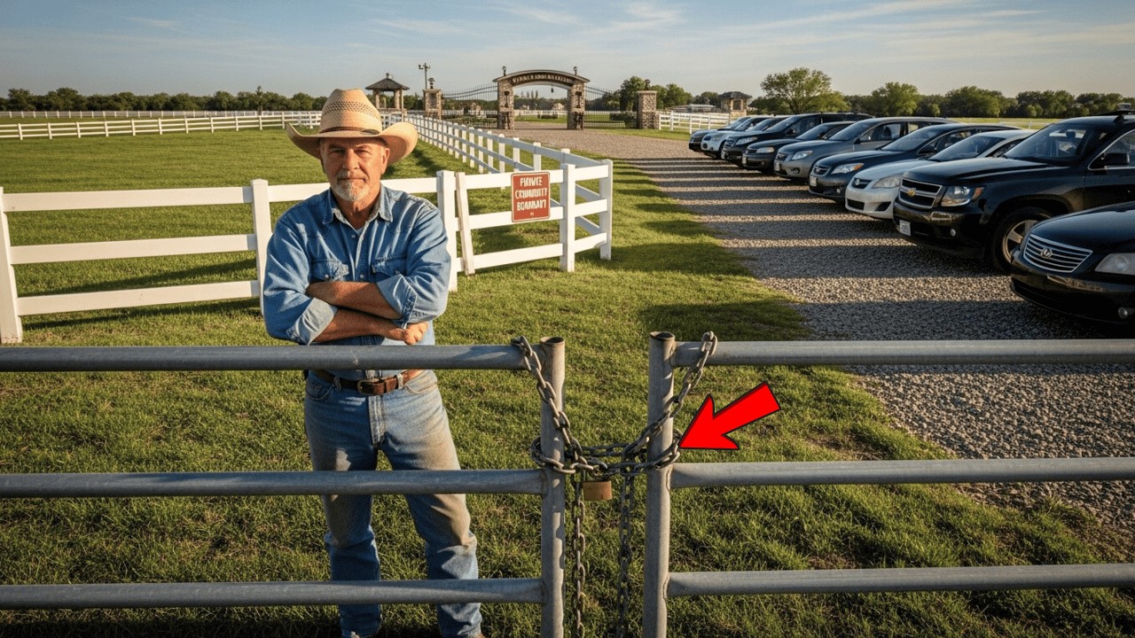Они огородили мое пастбище без спроса, поэтому я запер все их машины.
