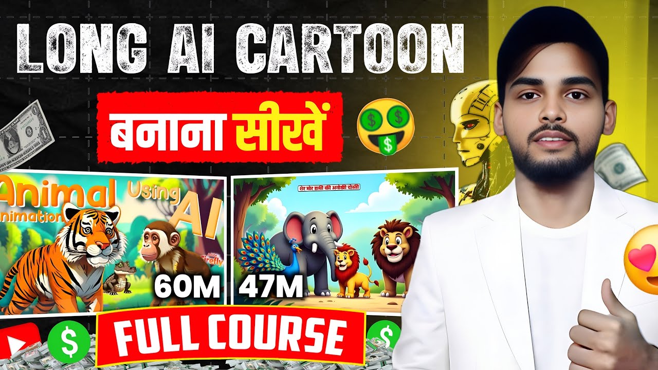 &lrm;Long AI Cartoon Video Kaise Banaye? How to Create Cartoon Video on Mobile | Cartoon Video 2025