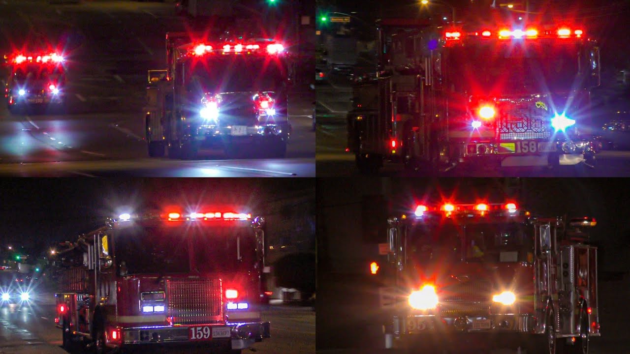 LACoFD 1st Alarm Apartment Fire Response (Westmont)