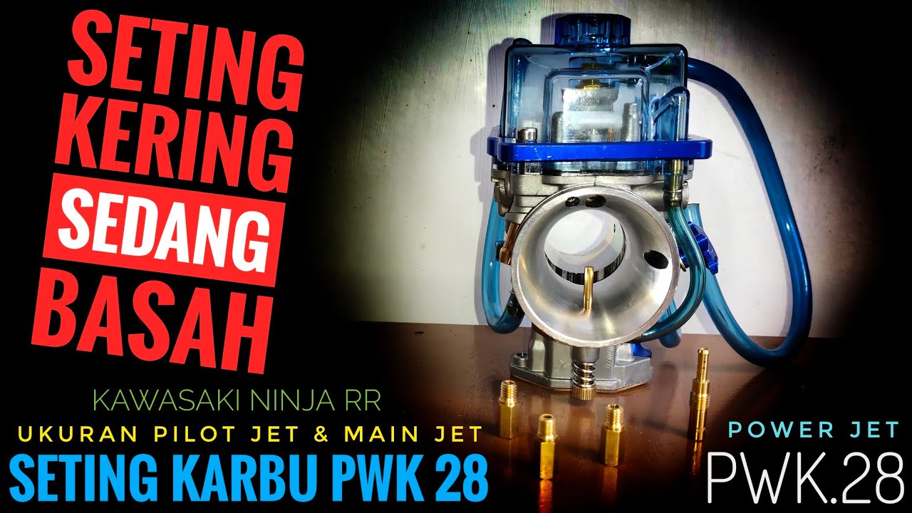 NINJA RR🔥SETING PILOT & MAIN JET✅️KARBU PWK28