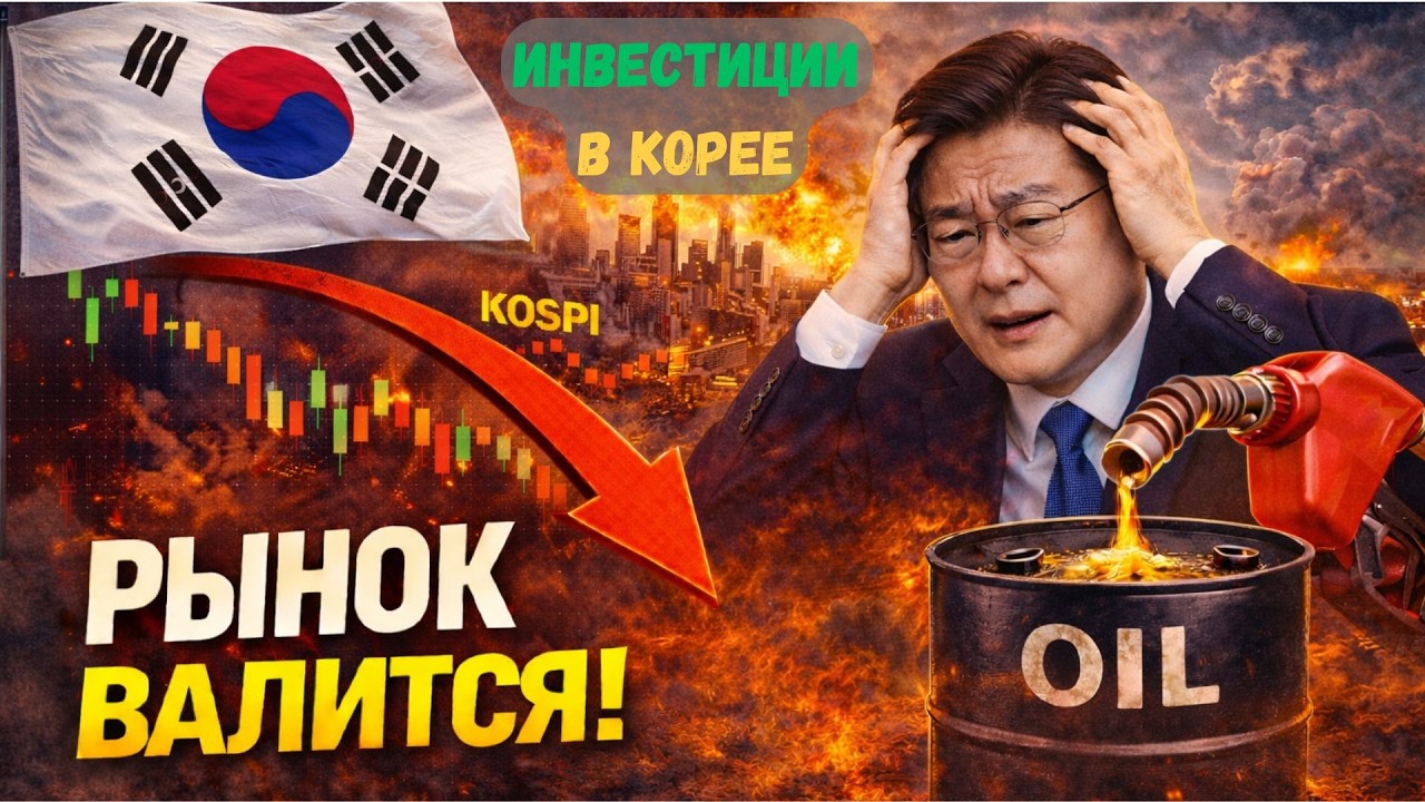 Инвестиции в КОРЕЕ! Корейский рынок РУХНУЛ! Нефтяной ШОК!