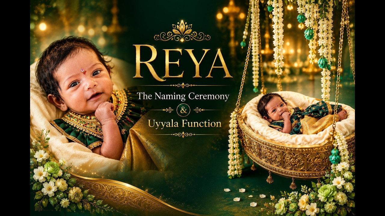 Reya Naming Ceremony & Uyyala Function 👶💫 | Beautiful Traditional Celebration
