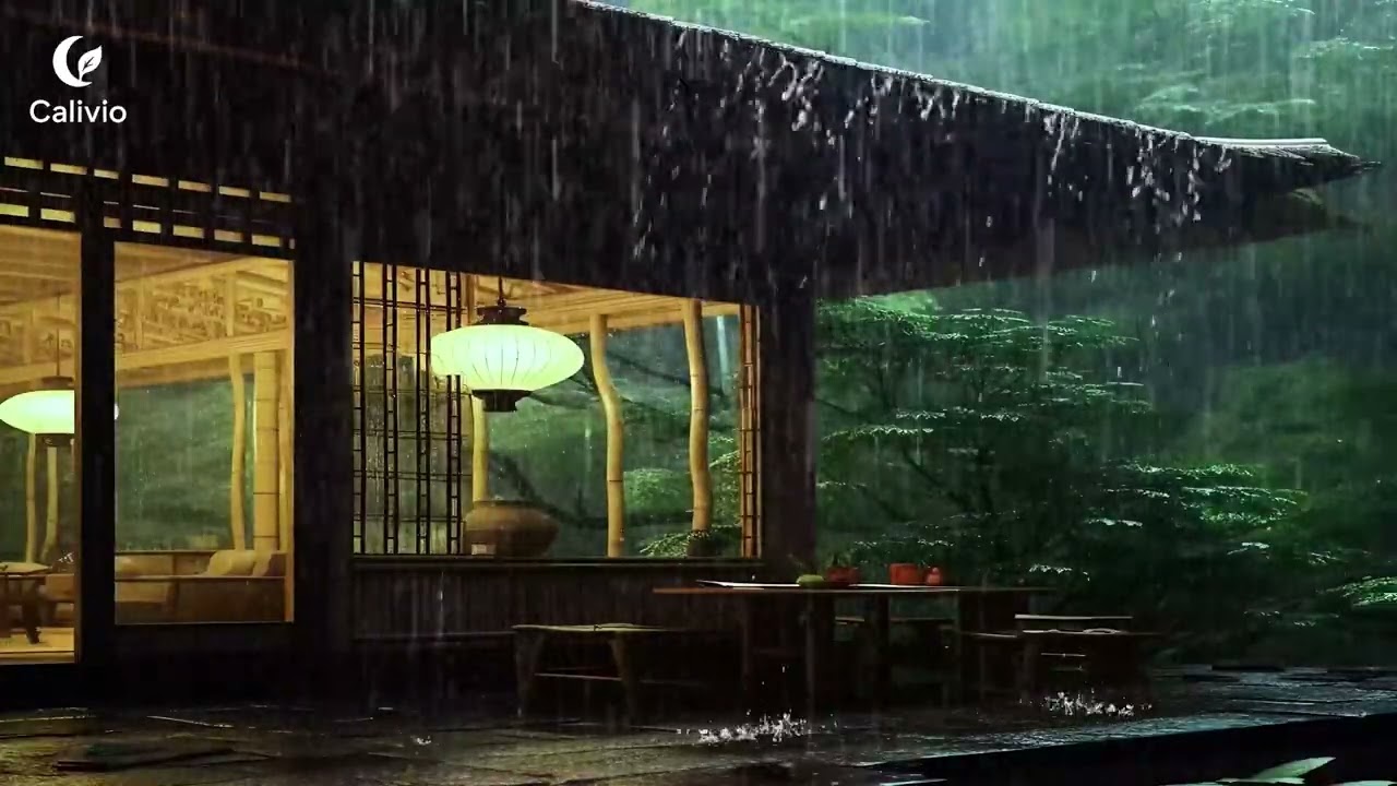 Calivio - 1 Hour Listen To Rain Sounds Outside The Bedroom In The Forest | Pure Serene Sounds