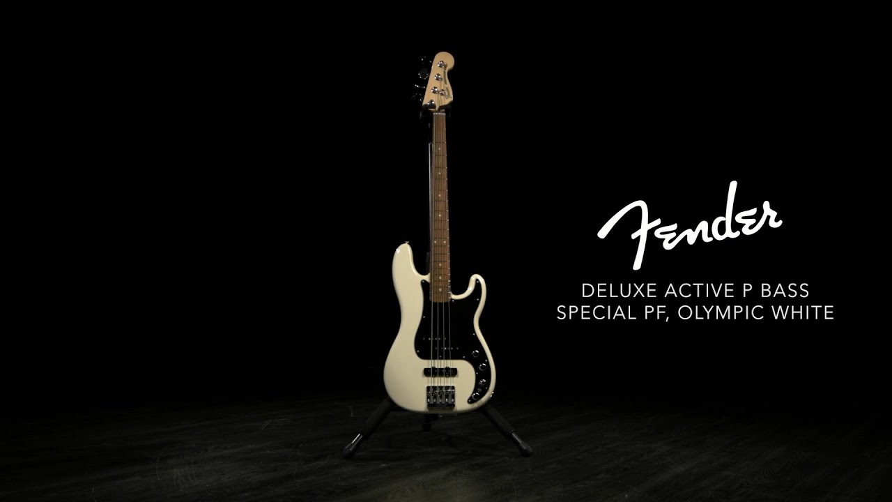 Fender Deluxe Active P Bass Special PF, Olympic White | Gear4music demo