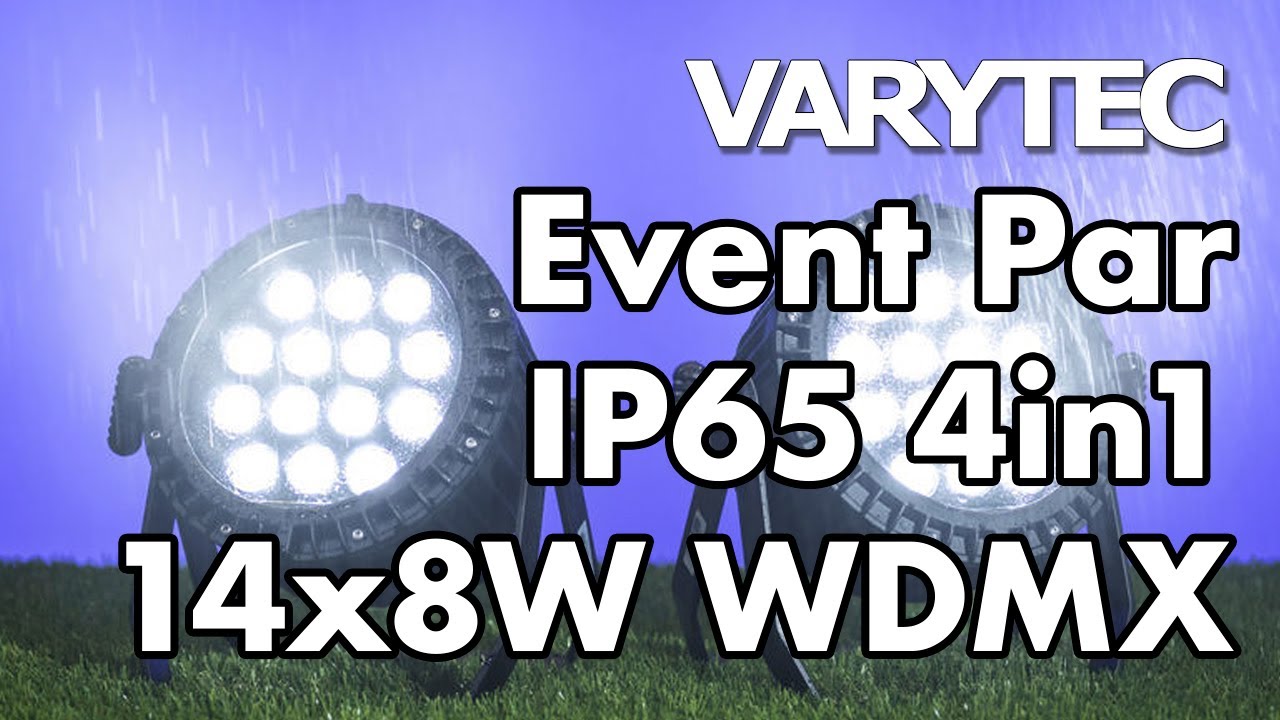 Varytec Event Par IP65 4in1 14x8W WDMX - astonishing not deafening