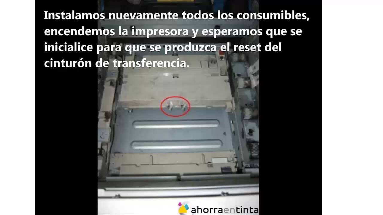 Reset cinturon de transferencia OKI C5600/5650/5700/5750/5800/5850/5900/5950