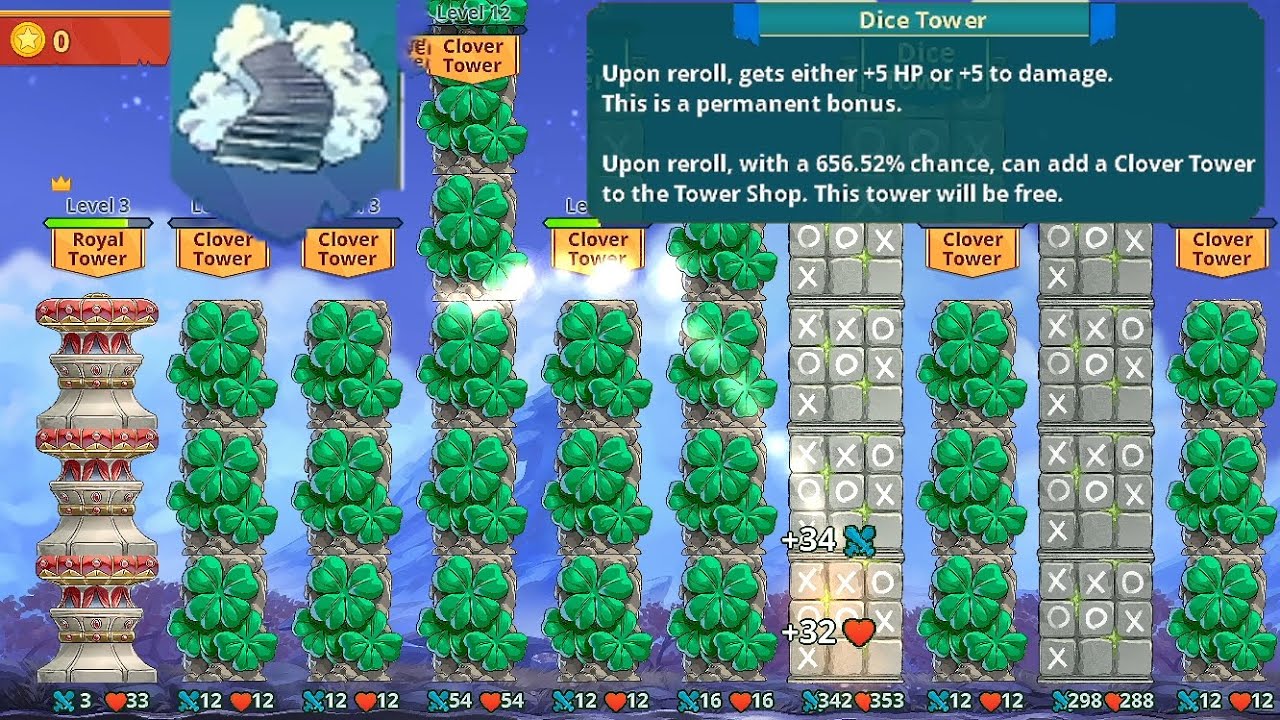 600% Clover Tower + Stairway to heaven | Epic Auto Towers