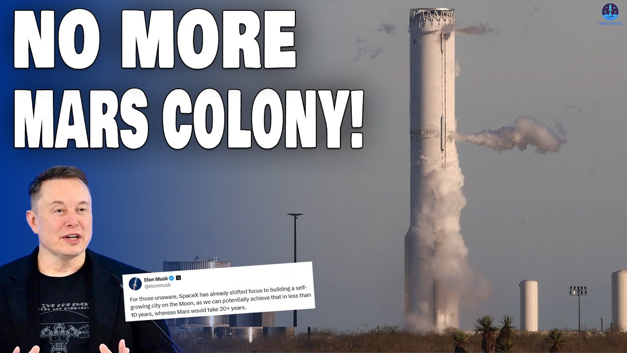 Wow! Elon Musk just Announced Delay Mars to send Starship to the Moon in 2027, Moonbase FIRST…