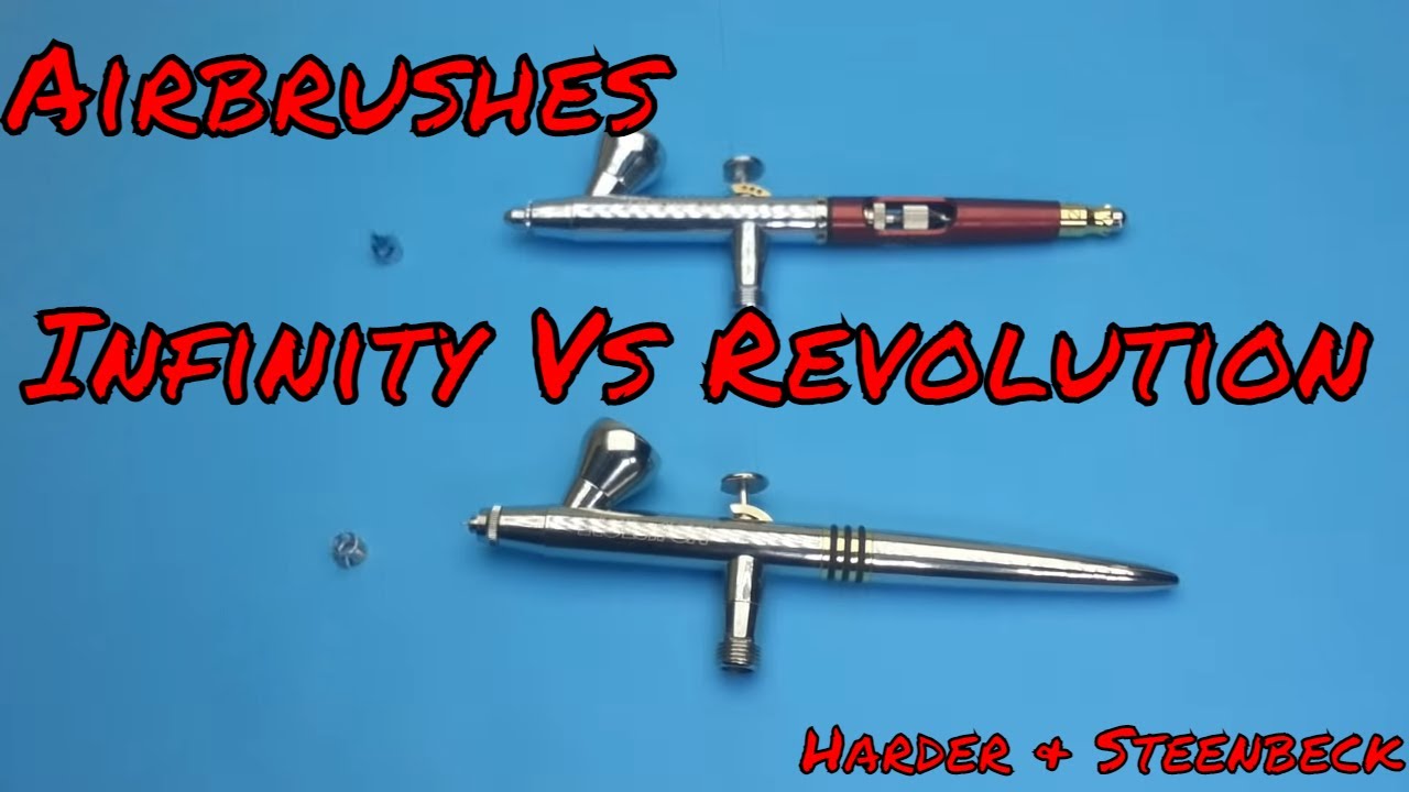 Infinity vs Evolution Harder & Steenbeck Airbush side by side