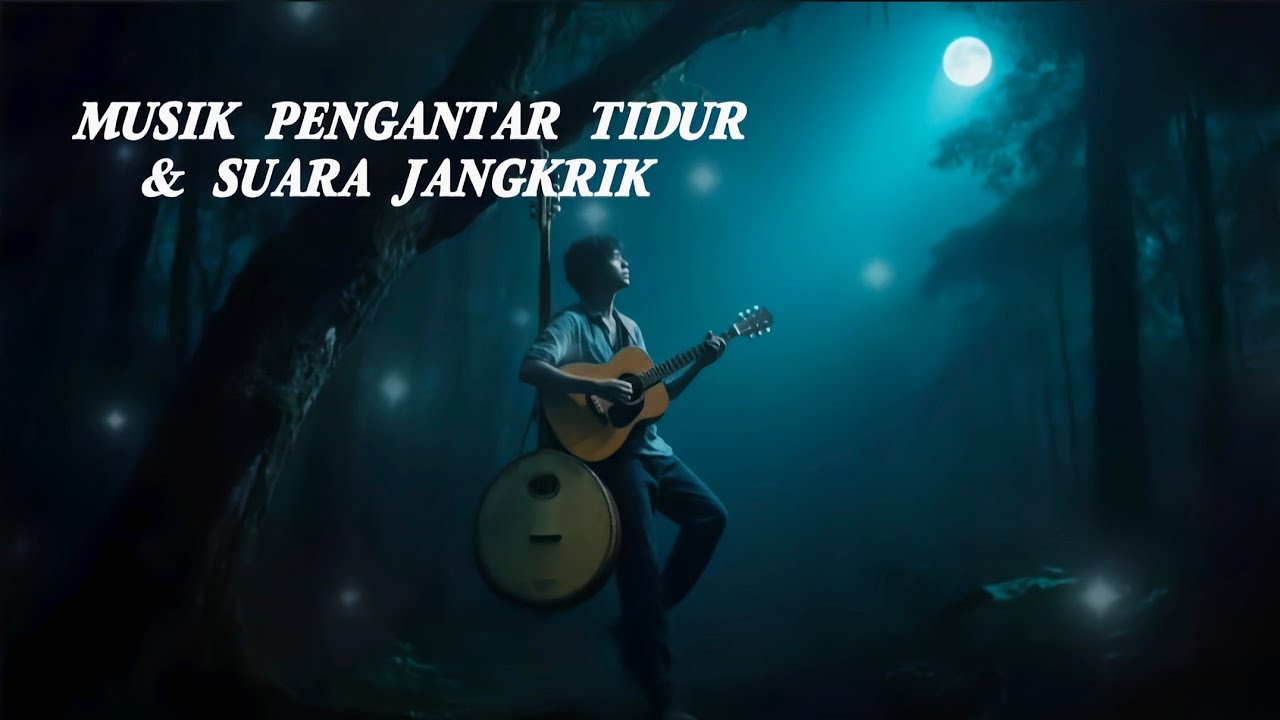 Musik Tidur dengan suara Gitar + suara jangkrik - Serene Silence