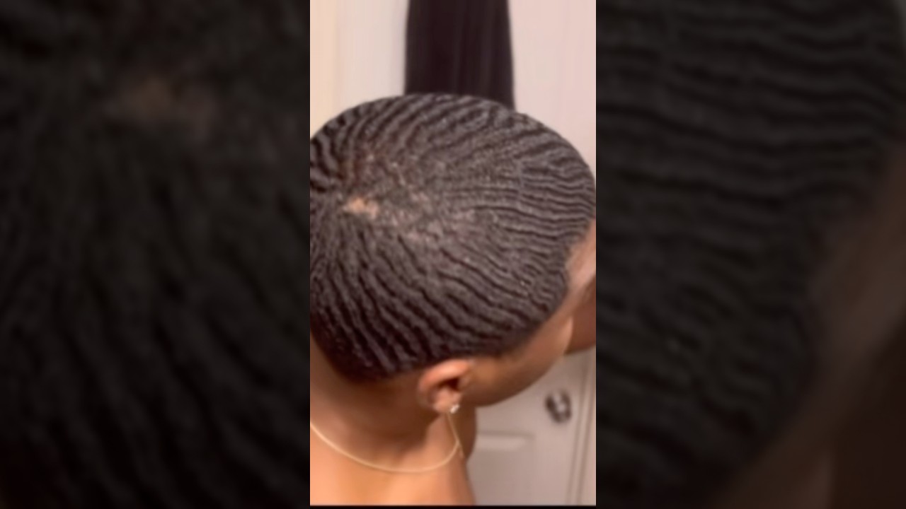 How to brush 720 waves ?                         #360waves #720waves #asmr #180waves#540waves #curls