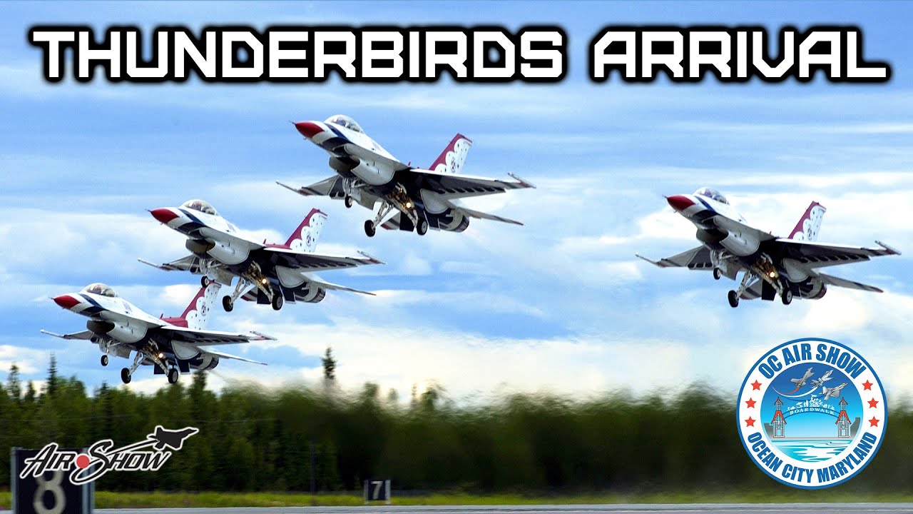 Arrival of the Thunderbirds for the OC Air Show