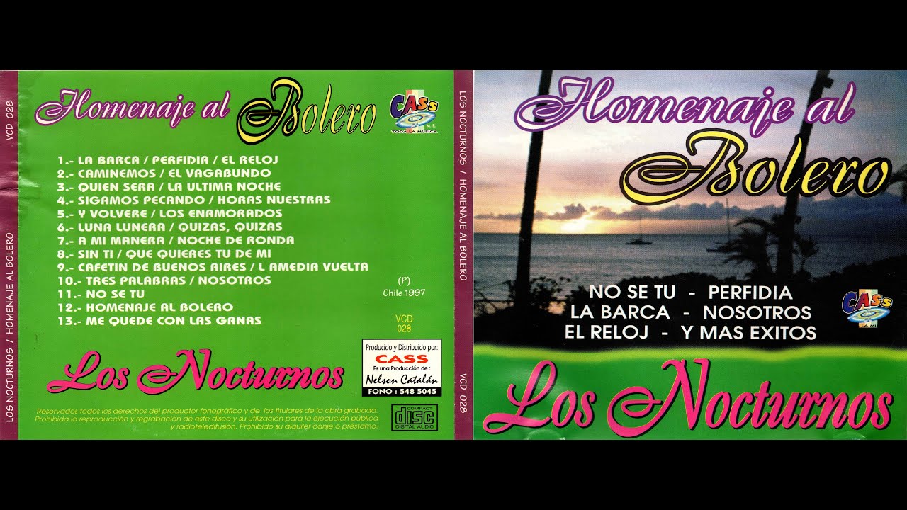 Los Nocturnos - Homenaje al Bolero - CD Rip Propio Wav